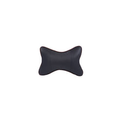 1 Pcs Car Neck Pillows Pu Leather Head Support Protector Black/Red Universal - 1