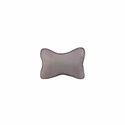 1 Pcs Car Neck Pillows Pu Leather Head Support Protector Black/Red Universal - 2