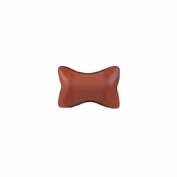 1 Pcs Car Neck Pillows Pu Leather Head Support Protector Black/Red Universal - 4