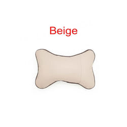 1PC Car Neck Pillows Car Headrest Cushion Support Seat Accessories Universal - Beige