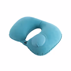 U-Shape Inflatable Travel Pillow Neck Pillow Car Head Rest Air Pillows - Blue