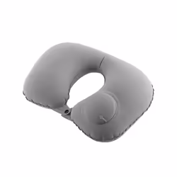 U-Shape Inflatable Travel Pillow Neck Pillow Car Head Rest Air Pillows - Grey