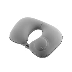 U-Shape Inflatable Travel Pillow Neck Pillow Car Head Rest Air Pillows - Grey