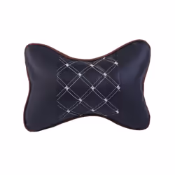 Car Neck Pillows Both Side Pu Leather 1pcs Pack Headrest For Head Pain - C-black