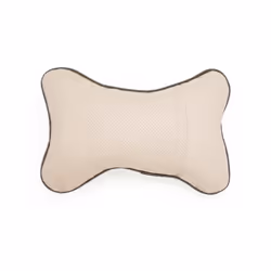 Car Neck Pillows Both Side Pu Leather 1pcs Pack Headrest For Head Pain - D-beige