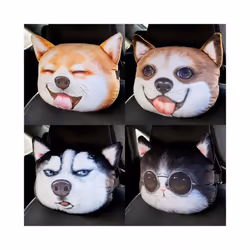 Cute Dog Cat Car Headrest Interesting Car Neck Pillow Safety Seat Belt - Seat Belt 9