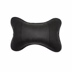 Car Leather Neck Pillow Headrest for BMW E60 E30 F30 F10 F20 E36 F15 F25 - 1 PCS Black
