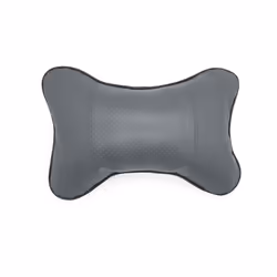 Car Leather Neck Pillow Headrest for BMW E60 E30 F30 F10 F20 E36 F15 F25 - 1 PCS Grey