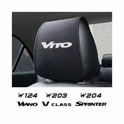 Car Headrest Cover Seat Cushion For Mercedes Benz W124 W203 W204 VITO - For AMG