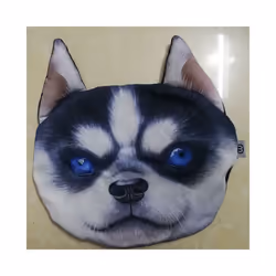 Newest 2022 3D Printed Dog Cat face Car Headrest Neck Rest Auto Neck Safety - 9 Without filler