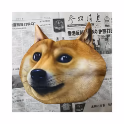 Newest 2022 3D Printed Dog Cat face Car Headrest Neck Rest Auto Neck Safety - 7 Without filler