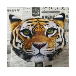 Newest 2022 3D Printed Dog Cat face Car Headrest Neck Rest Auto Neck Safety - 6 Without filler