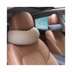 Car U neck pillow pillow comfortable breathable foam particle car memory - yellow