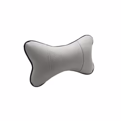 Car Seat Headrest Covers Car Leather Breathable Safety Pillow Auto Car - Gray