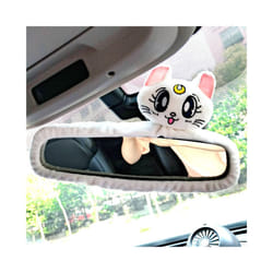 Cartoon Car Headrest Pillow Cute Car Luna Cat Head Plush Neck Pillow Car - 15
