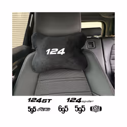 Car Pillow Car Seat Headrest Auto Logo Neck Pillow For ABARTH 595 695 - For 124SPIDER