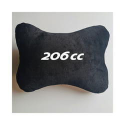 Car Pillow Car Seat Headrest Auto Logo Neck Pillow For Peugeot RIFTER - For 206CC