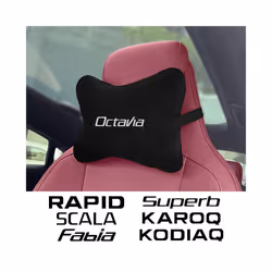Car Seat Headrest Neck Pillows Accessories For Skoda Octavia Fabia Rapid - For Kamiq