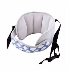 Baby Kids Adjustable Safety Car Seat pillow Head Support Fixed Soft Pillows - Grey print