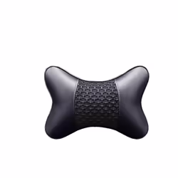 Car Neck Pillows Both Side Pu Leather 1pcs Pack Headrest For Head Pain - A-balck