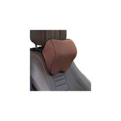 Car Neck Headrest Pillow Car Accessories Cushion Auto Seat Head Support - Brown