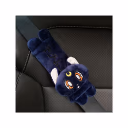 Cartoon Car Headrest Pillow Cute Car Luna Cat Head Plush Neck Pillow Car - 6