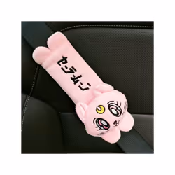 Cartoon Car Headrest Pillow Cute Car Luna Cat Head Plush Neck Pillow Car - 5