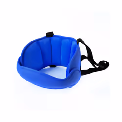 Baby Kids Adjustable Safety Car Seat pillow Head Support Fixed Soft Sleeping - Deep Blue