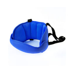 Baby Kids Adjustable Safety Car Seat pillow Head Support Fixed Soft Sleeping - Deep Blue