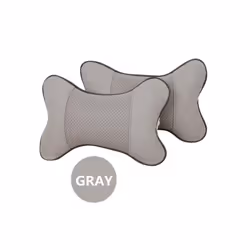 2PCS Car seat Neck Pillows Headrest For Toyota Camry RAV4 Crown Reiz Corolla - Gray
