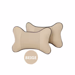 2PCS Car seat Neck Pillows Headrest For Toyota Camry RAV4 Crown Reiz Corolla - Beige