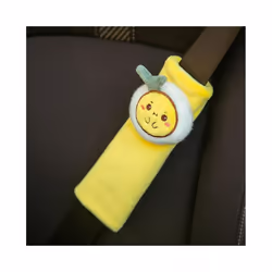 2021 Cartoon Poached Egg Plush Pillow Seat Belt Cover Waist Support Car - YW seat belt cover