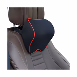 Car Neck Headrest Pillow Car Accessories Cushion Auto Seat Head Support - Black red
