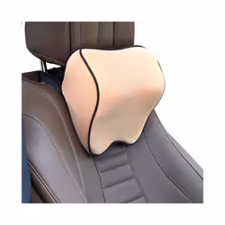 Car Neck Headrest Pillow Car Accessories Cushion Auto Seat Head Support - Beige