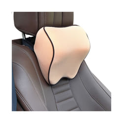 Car Neck Headrest Pillow Car Accessories Cushion Auto Seat Head Support - Beige