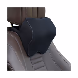 Car Headrest Neck Pillow Universal Auto Seat Pillow Memory Foam Breathable - Black