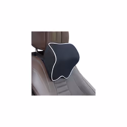 Car Neck Headrest Pillow Car Accessories Cushion Auto Seat Head Support - Black White