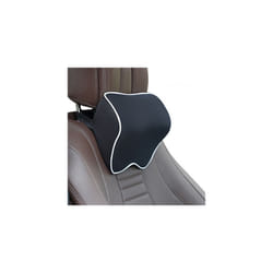 Car Neck Headrest Pillow Car Accessories Cushion Auto Seat Head Support - Black White