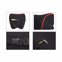 Car Neck Headrest Pillow Car Accessories Cushion Auto Seat Head Support - Black White