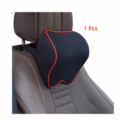 Universal Car Seat pillow Memory Head Rest Automobile Headrest Pillow - 1pc Black Red