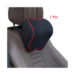 Universal Car Seat pillow Memory Head Rest Automobile Headrest Pillow - 1pc Black Red