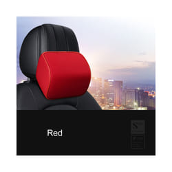 Car Neck Headrest Pillow Auto Car Seat Pillow Memory Foam Breathable Head - C