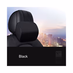 Car Neck Headrest Pillow Auto Car Seat Pillow Memory Foam Breathable Head - C