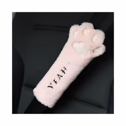 Neck Pillow Car Plush Headrest Cute Cat Claw Car Neck Pillow Fashion Car - Pink Shoulders