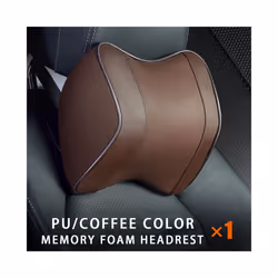 Car Neck Headrest Pillow Rest Head Support Cushion Car Breathable Memory - 1pcs brown neck