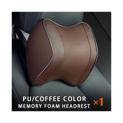 Car Neck Headrest Pillow Rest Head Support Cushion Car Breathable Memory - 1pcs brown neck