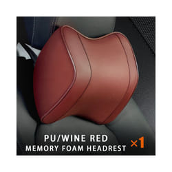 Car Neck Headrest Pillow Rest Head Support Cushion Car Breathable Memory - 1pcs red neck