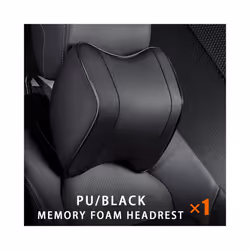 Car Neck Headrest Pillow Rest Head Support Cushion Car Breathable Memory - 1pcs black neck