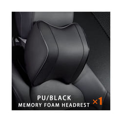 Car Neck Headrest Pillow Rest Head Support Cushion Car Breathable Memory - 1pcs black neck