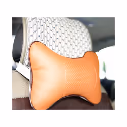 2Pcs/Set Universal Cushion Pillow  Car Headrest PU Auto Accessories for - Black